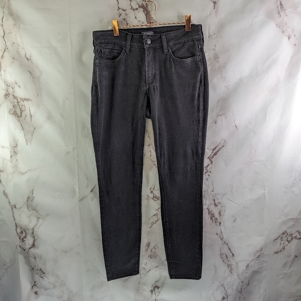 NYDJ Pants Womens 8 P Black Ami Skinny Stretch Jeans Mid Rise Daughters 8p